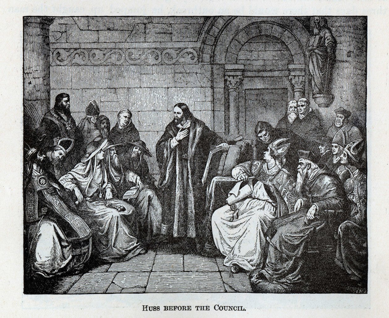 Huss voor de Raad, 1882 door Unbekannt