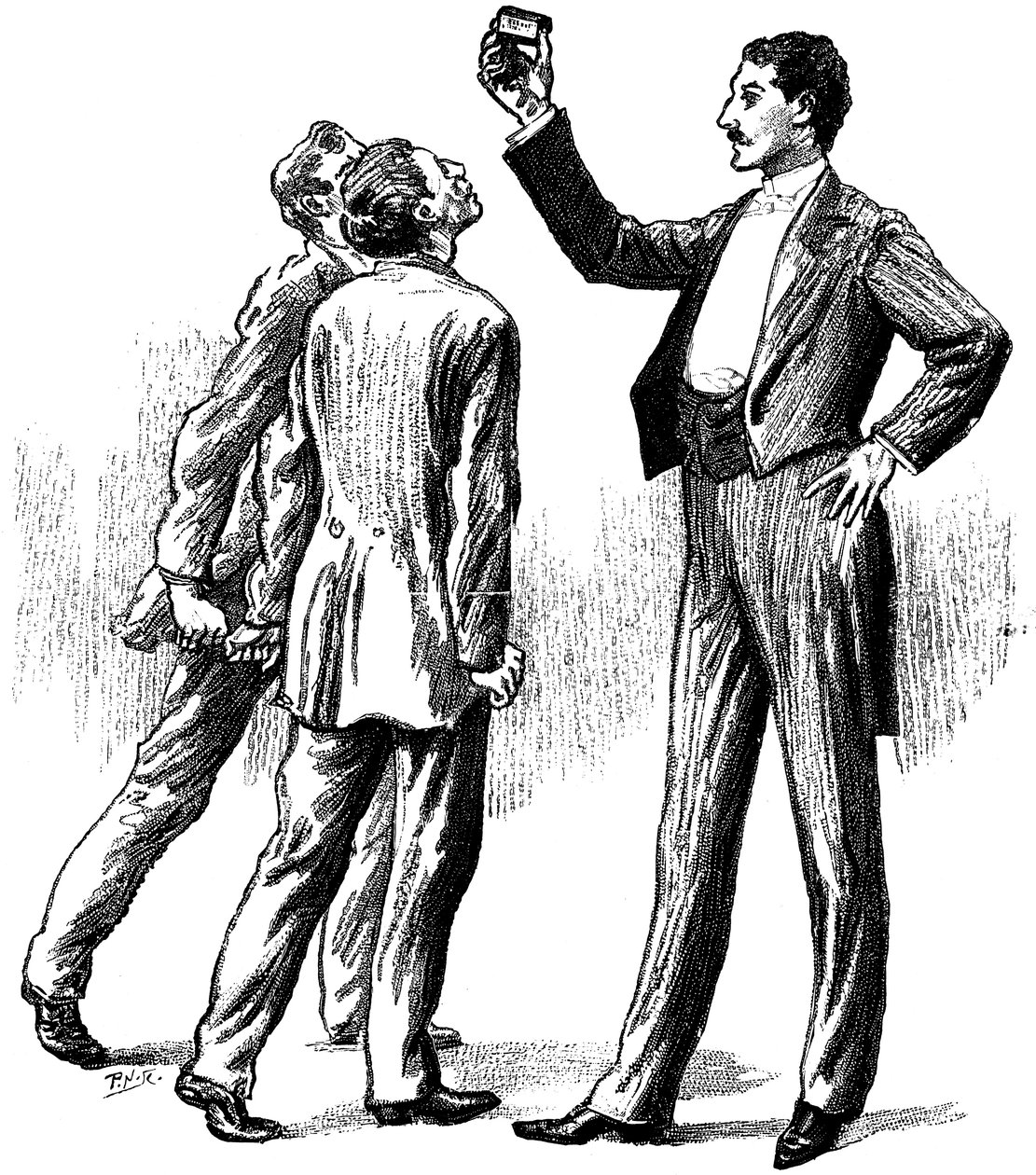 Gehypnotiseerde onderwerpen aangetrokken door een luciferdoosje, 1891 door Unbekannt