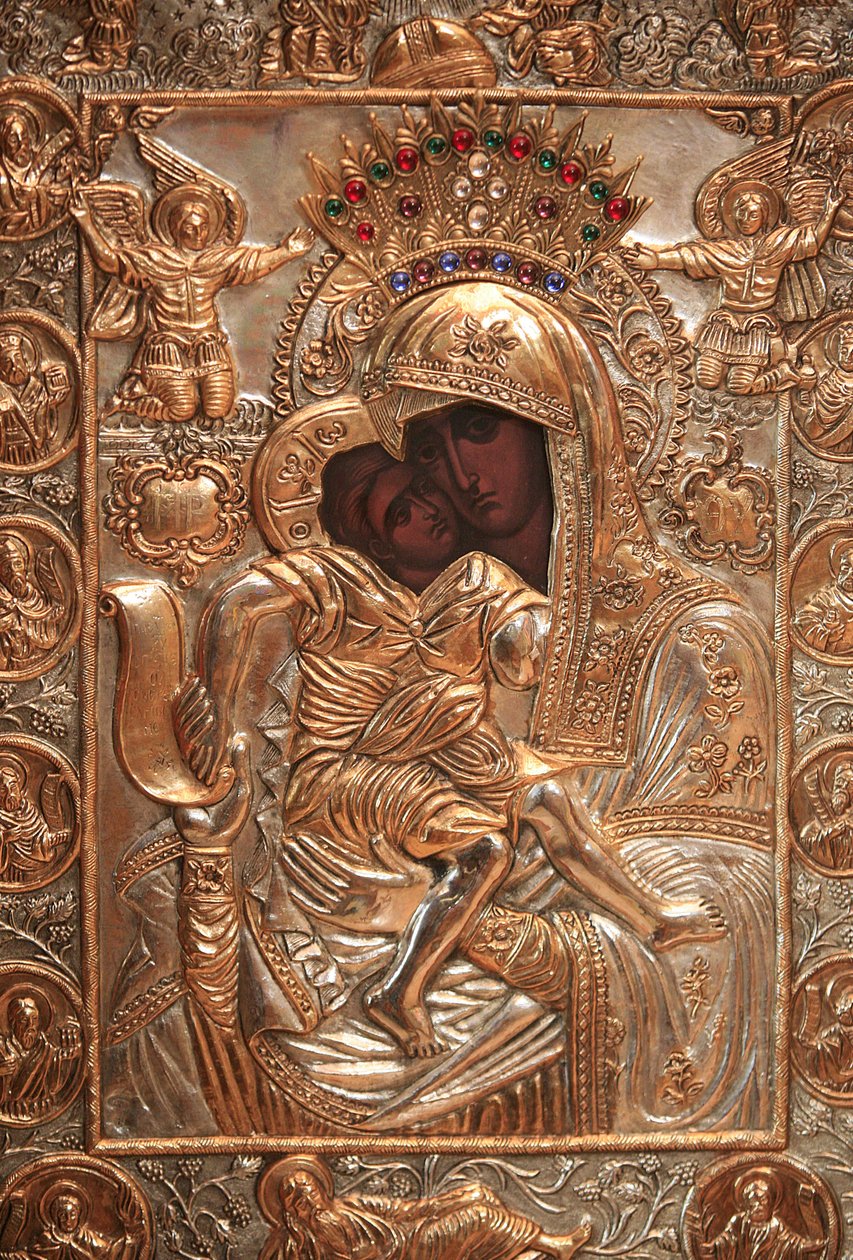 Icoon. Saint-Antoine-le-Grand orthodoxe kerk Saint-Laurent-en-Royans Frankrijk door Unbekannt