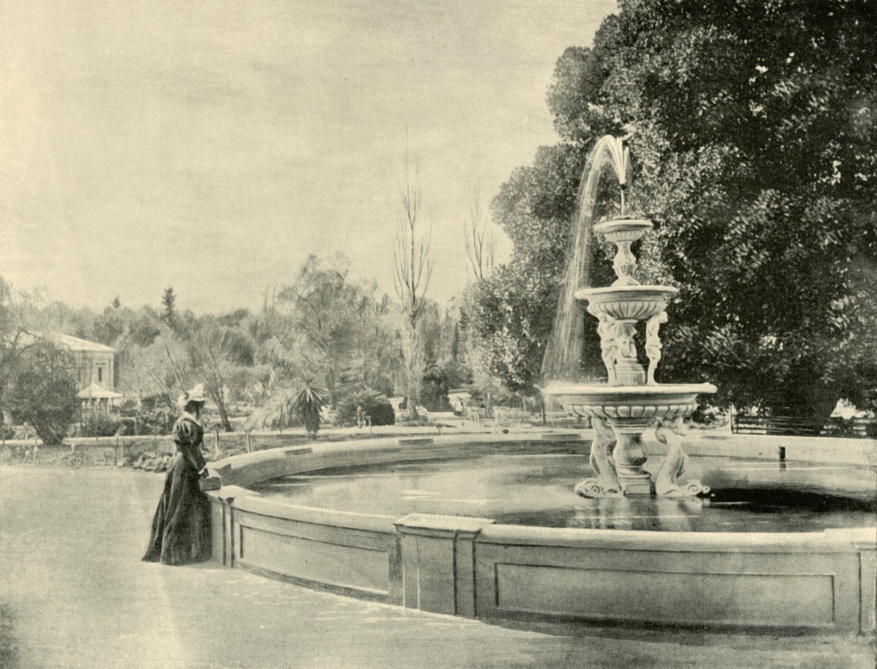 In de Botanische Tuinen, Adelaide, 1901 door Unbekannt