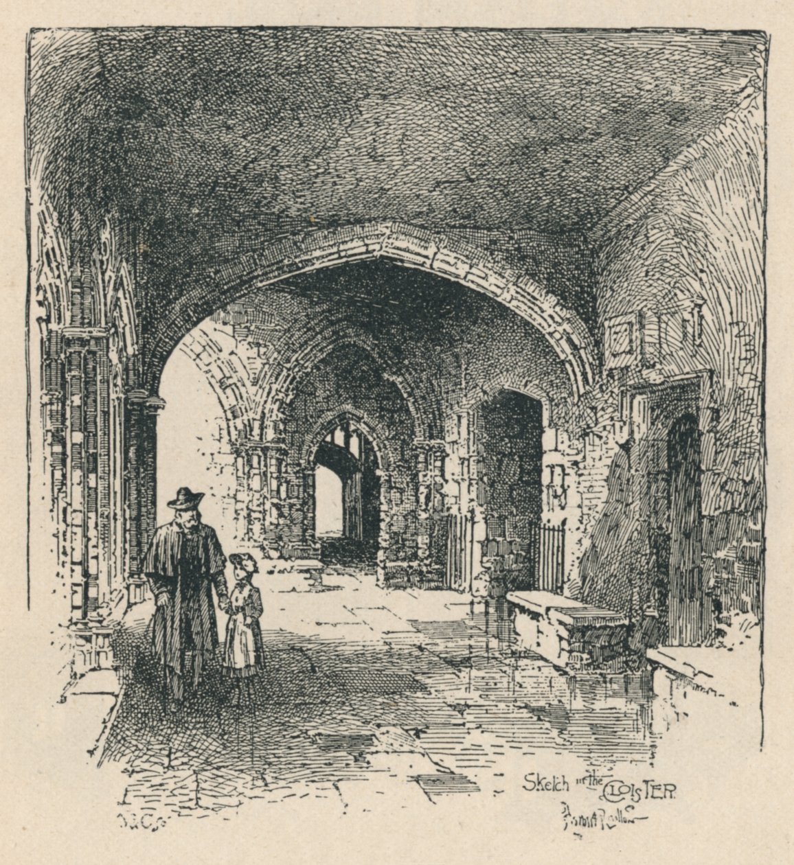 In het klooster, 1895 door Unbekannt