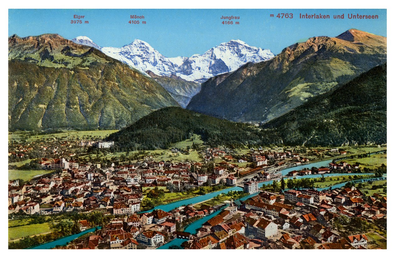 Interlaken, Zwitserland, 20e eeuw door Unbekannt