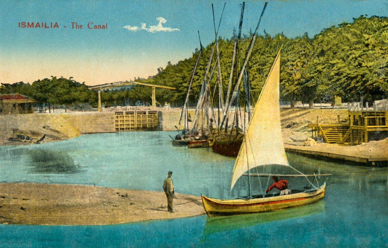 Ismailia - Het Kanaal, ca. 1918-ca. 1939 door Unbekannt