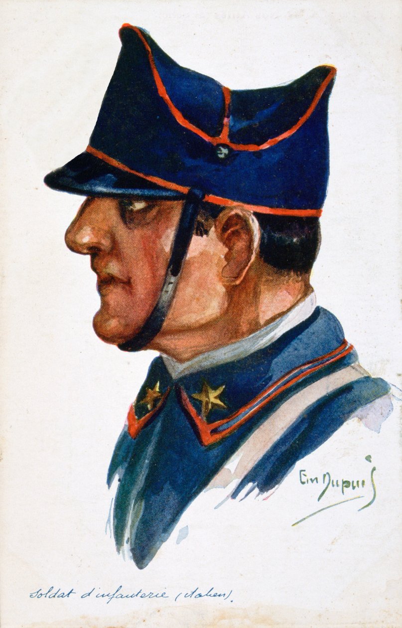 Italiaanse infanteriesoldaat, 1914-1918 door Unbekannt
