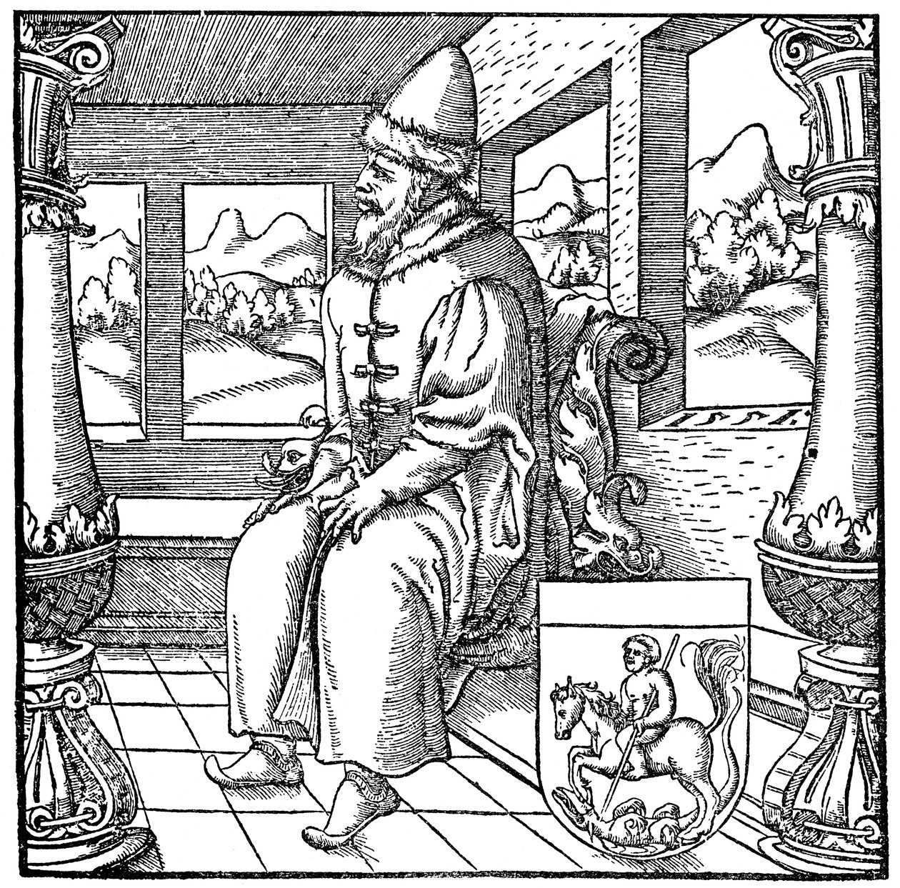 Ivan IV, Tsaar van Rusland door Unbekannt
