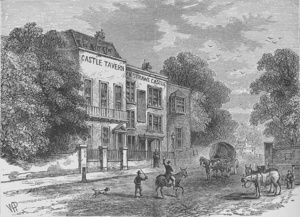 Jack Straws Castle, Hampstead, Londen, c1900 door Unbekannt