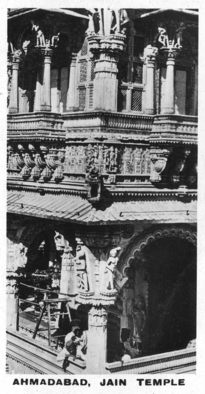 Jain-tempel, Ahmedabad, India, ca. 1925 door Unbekannt