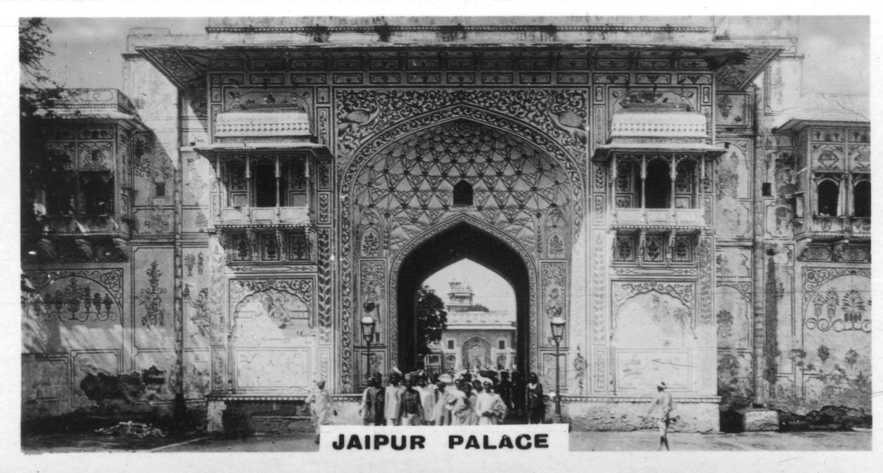 Paleis van Jaipur, India, ca. 1925 door Unbekannt