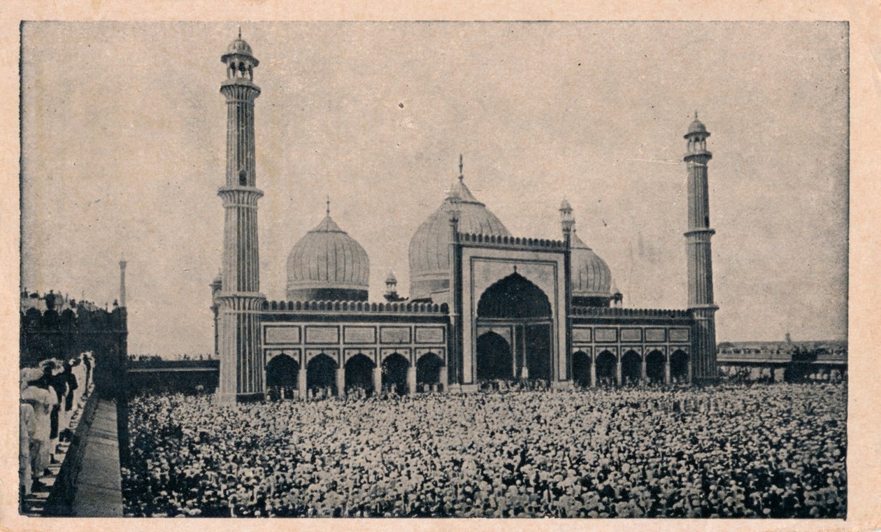 Jama Masjid, Delhi, ca. 1900 door Unbekannt