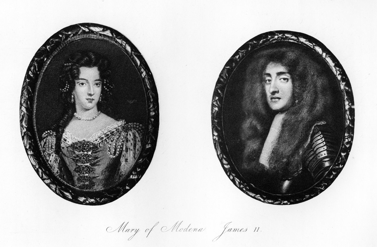 James II en Maria van Modena door Unbekannt