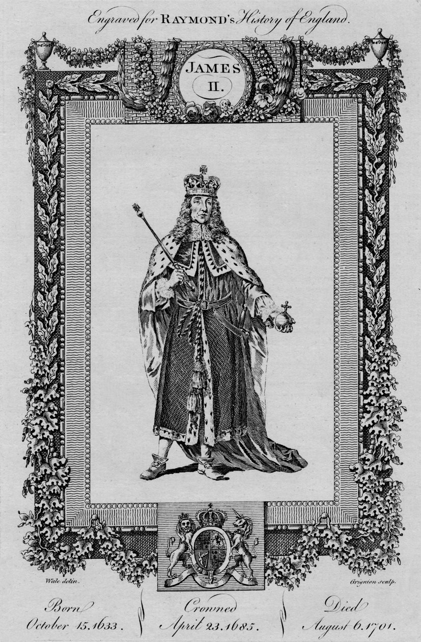 James II, ca. 1787 door Unbekannt