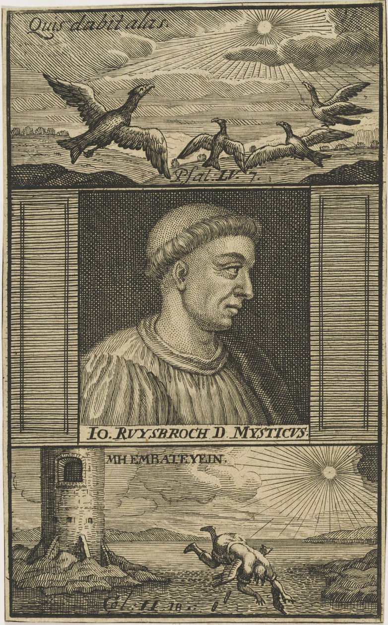 Jan van Ruusbroec 1293-1381, 1711 door Unbekannt