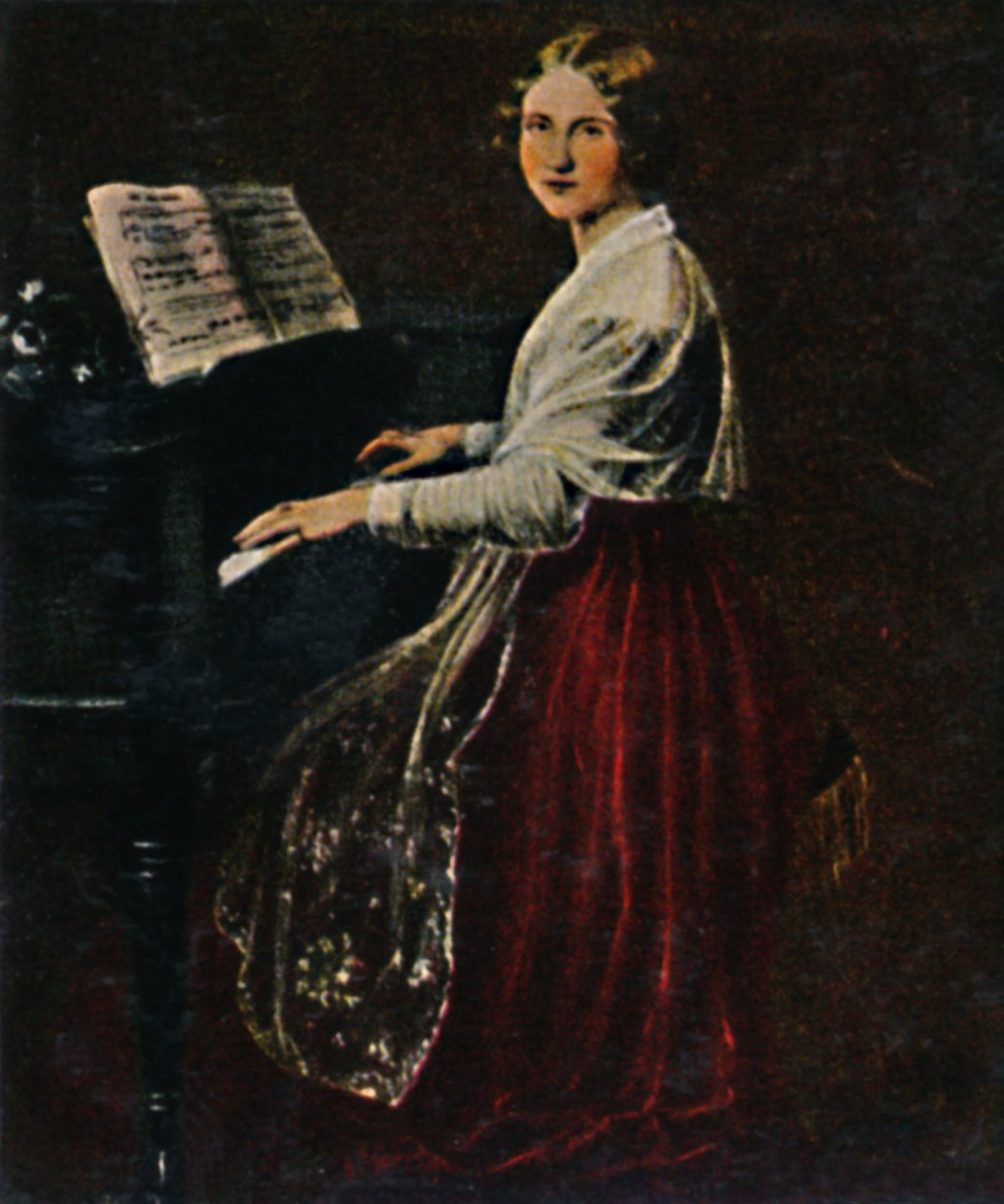 Jenny Lind 1820-1887 - Schilderij van Asher, 1934 door Unbekannt