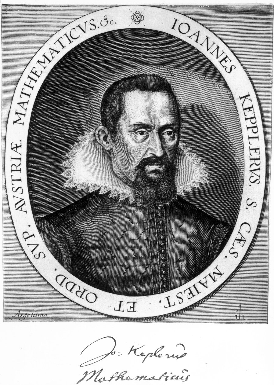 Johannes Kepler, Duitse astronoom en natuurkundige, ca. 1600 door Unbekannt