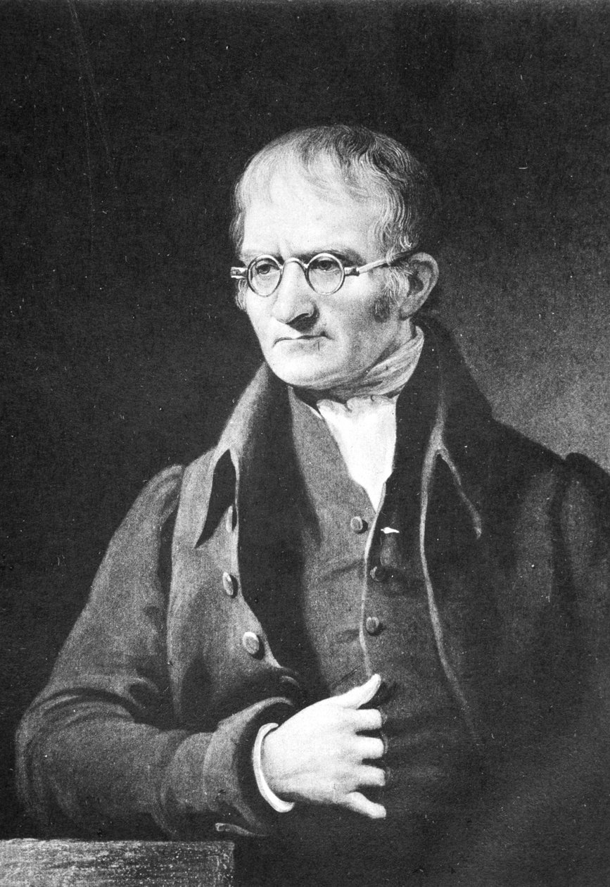 John Dalton, Engelse chemicus, ca. 1834-1902 door Unbekannt