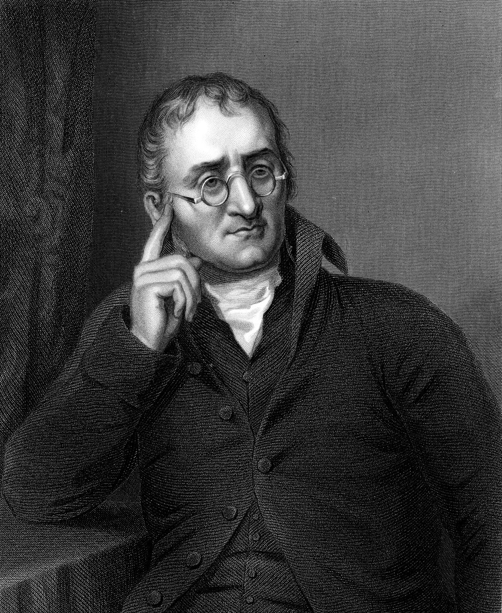 John Dalton, Engelse chemicus, ca. 1860 door Unbekannt