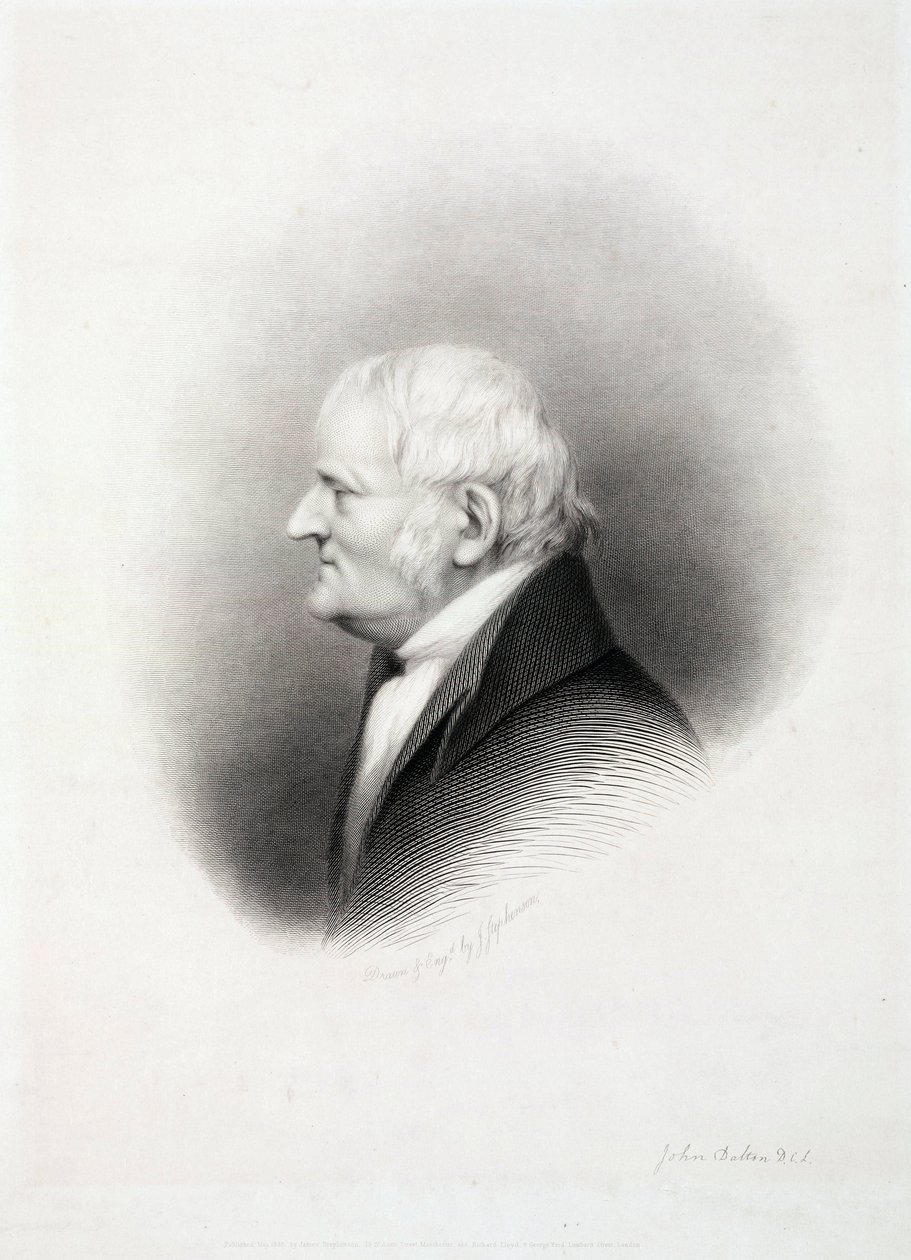 John Dalton, Engelse chemicus, begin 19e eeuw door Unbekannt