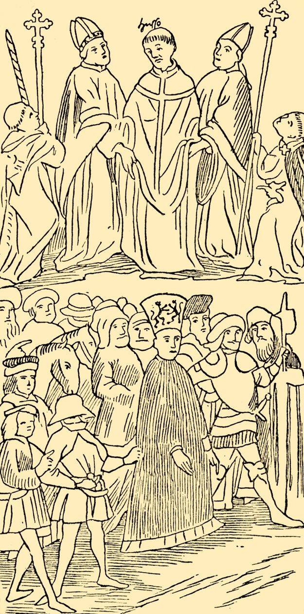 Jan Hus Veroordeeld en Naar de Executie Geleid, ca. 1930 door Unbekannt