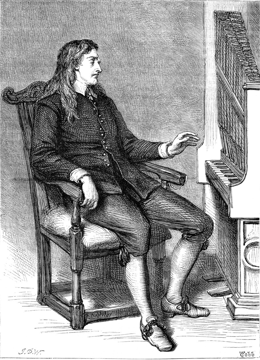 John Milton 1608-1674, Engelse dichter, 1870 door Unbekannt
