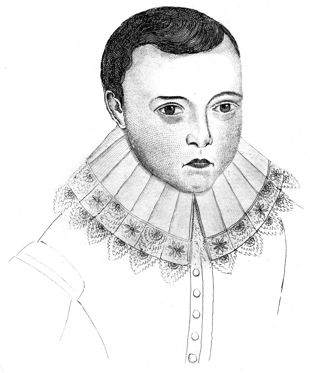 John Milton toen hij jong was, 1787 door Unbekannt