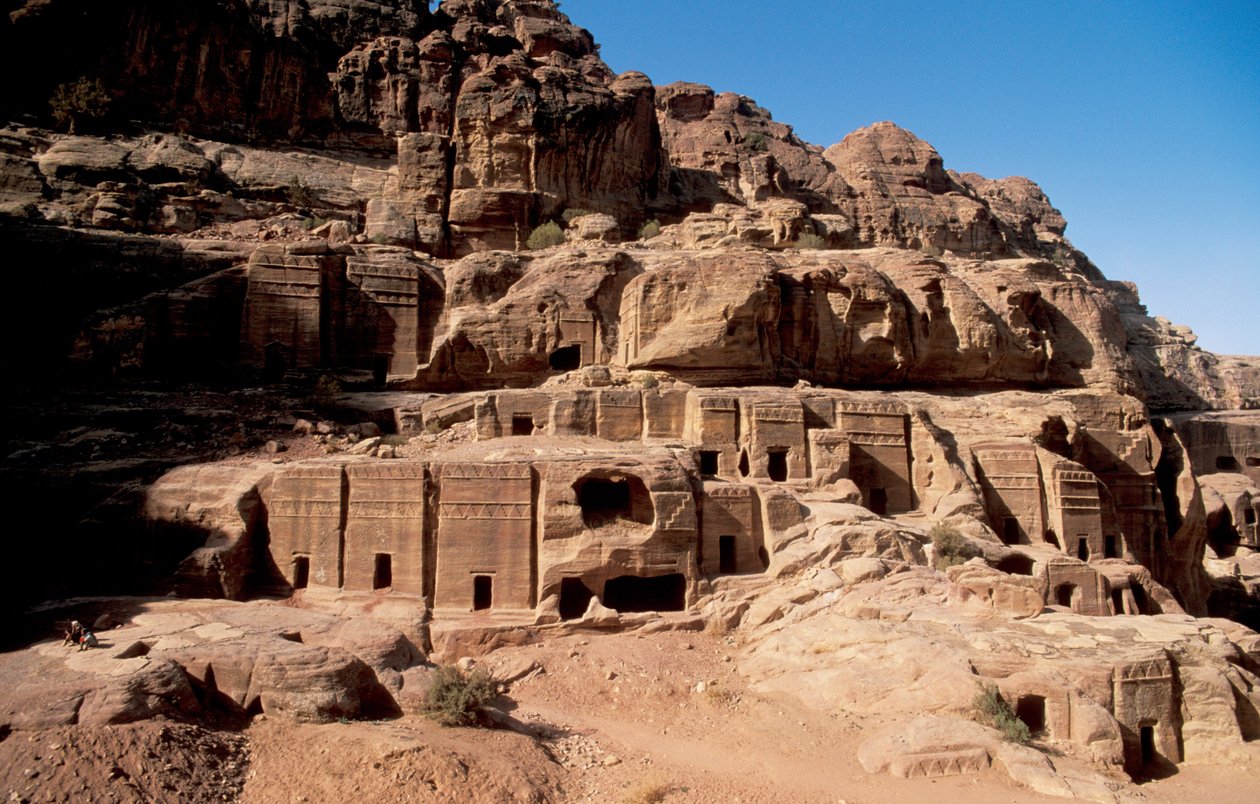 Jordanië, Petra, Nabateese graven, Petra, Jordanië door Unbekannt