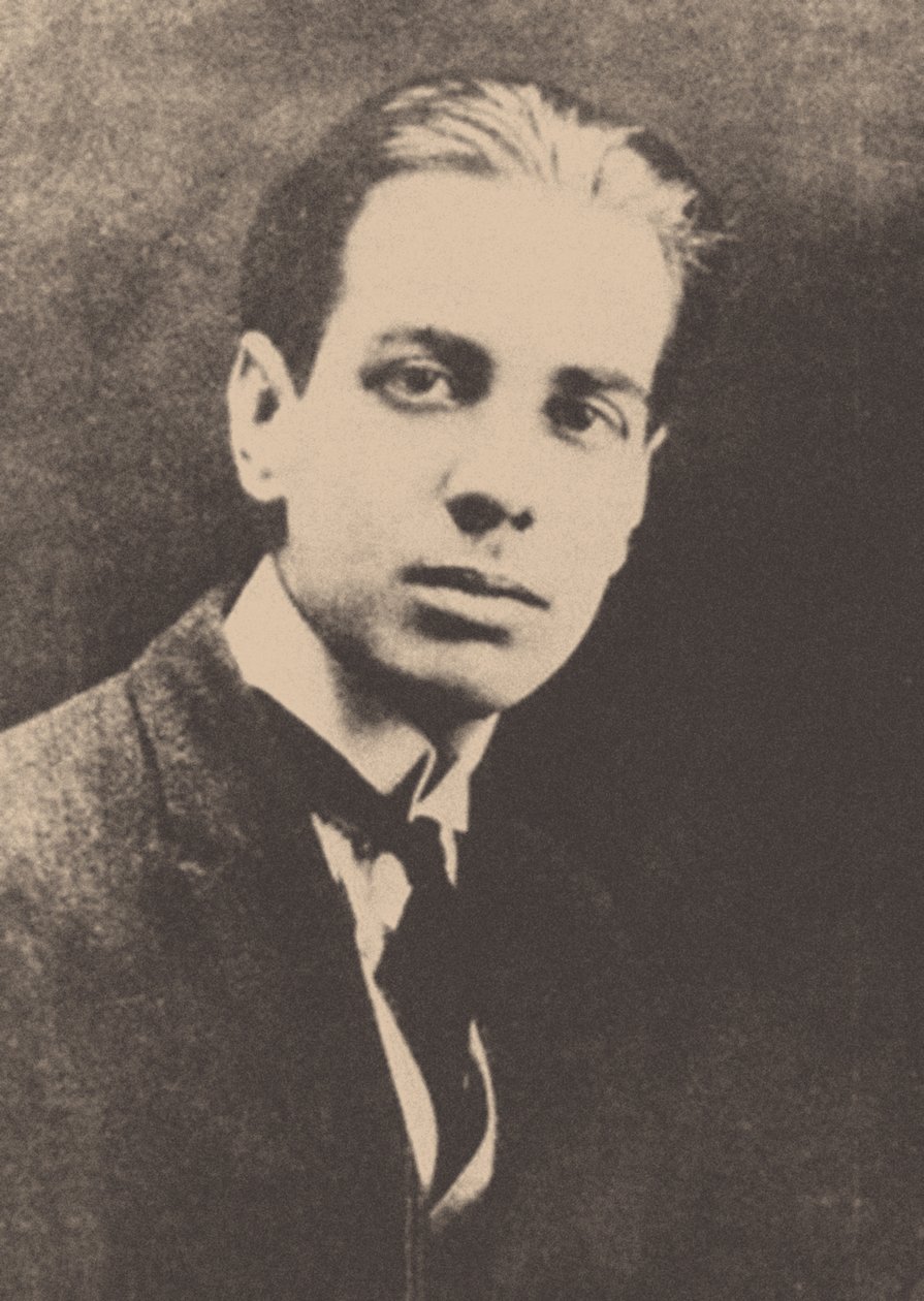 Jorge Luis Borges 1899-1986 door Unbekannt