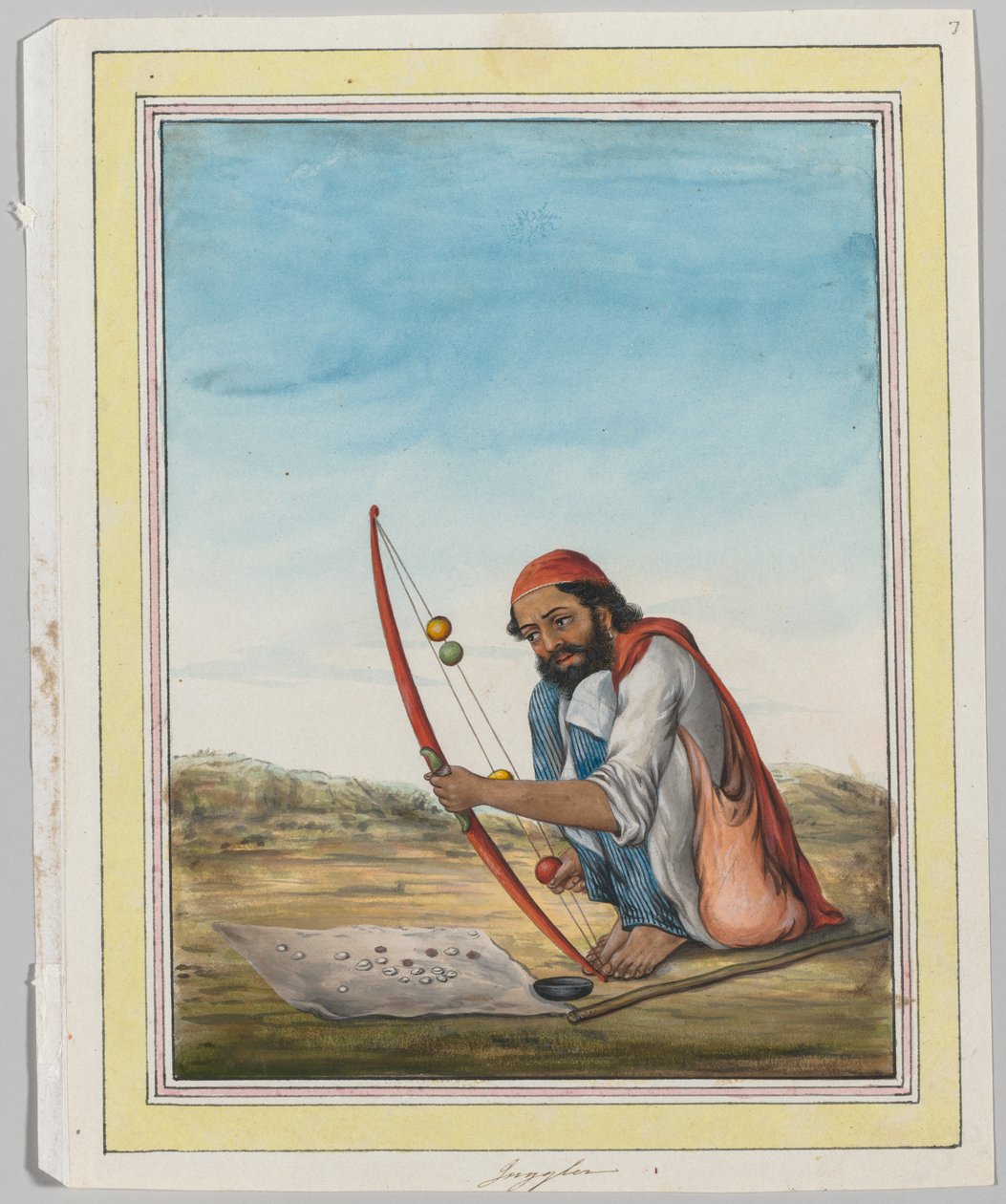 Jongleur, ca. 1840 door Unbekannt