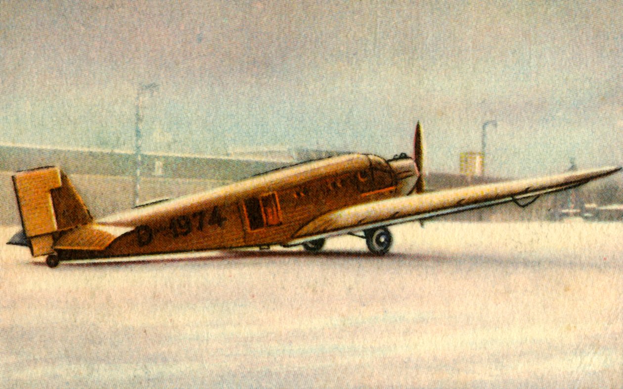 Junkers Ju 52 vliegtuig door Unbekannt