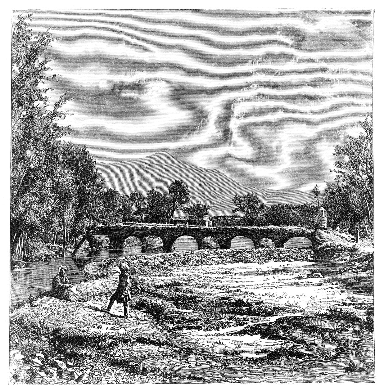 Kabul Rivier, Afghanistan, 1895 door Unbekannt