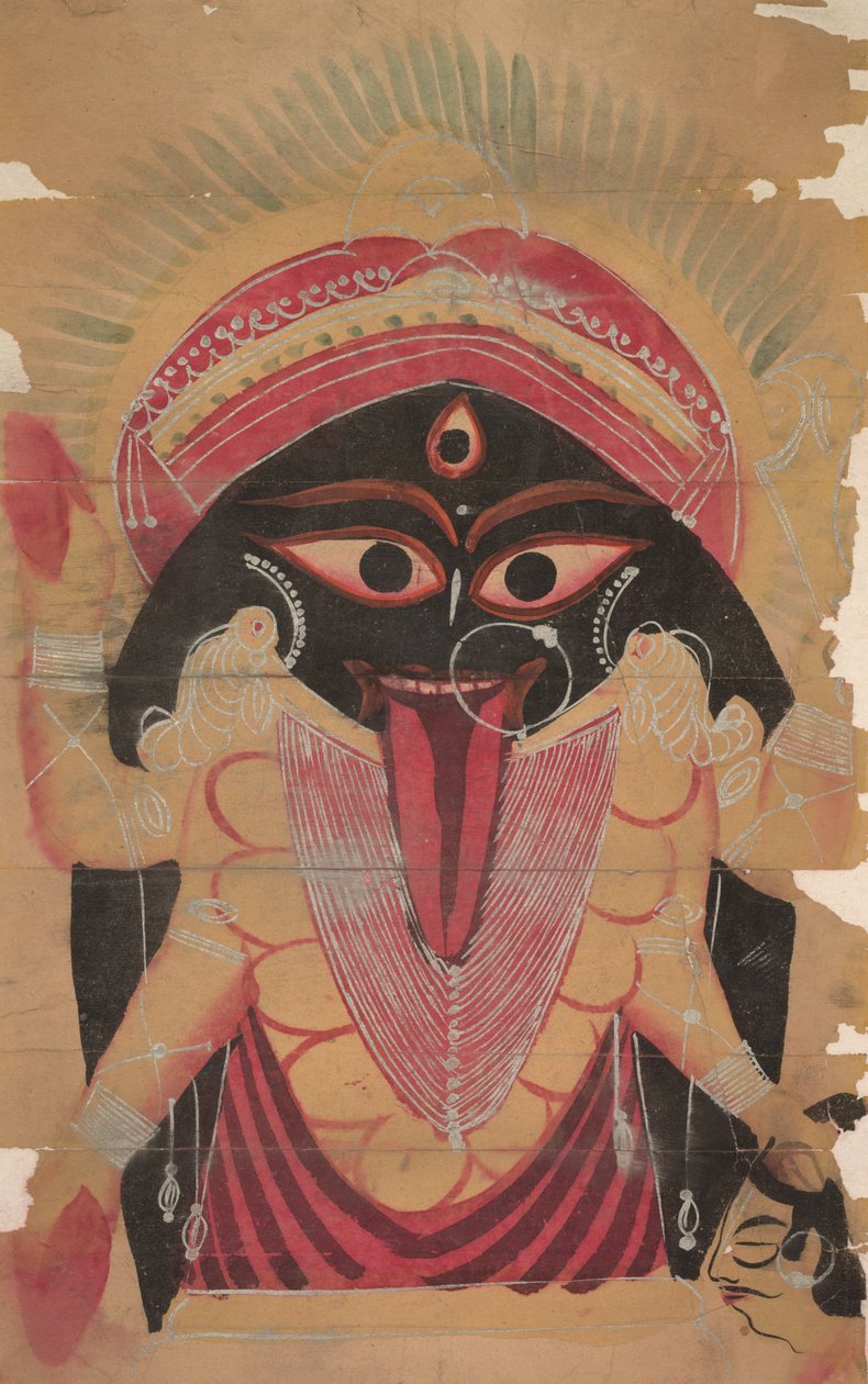 Kali, 1800s door Unbekannt
