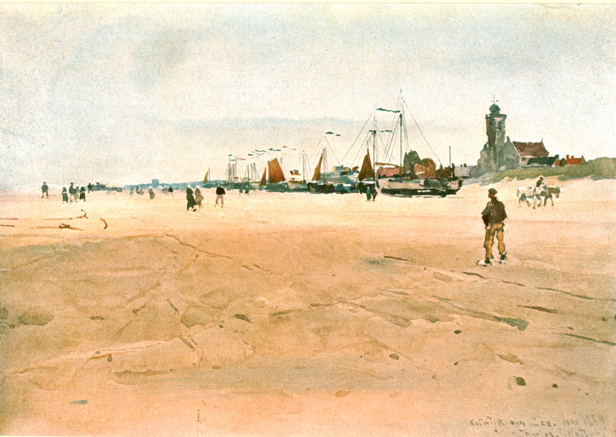 Katwijk aan Zee in 1889, c1900 door Unbekannt