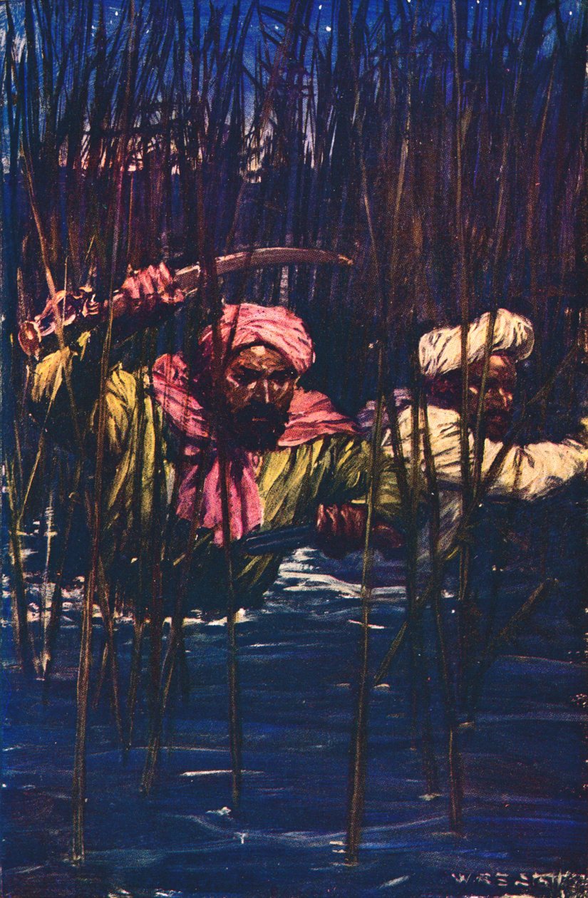 Kavanagh en Kunuji in het moeras, 1857 ca. 1912 door Unbekannt