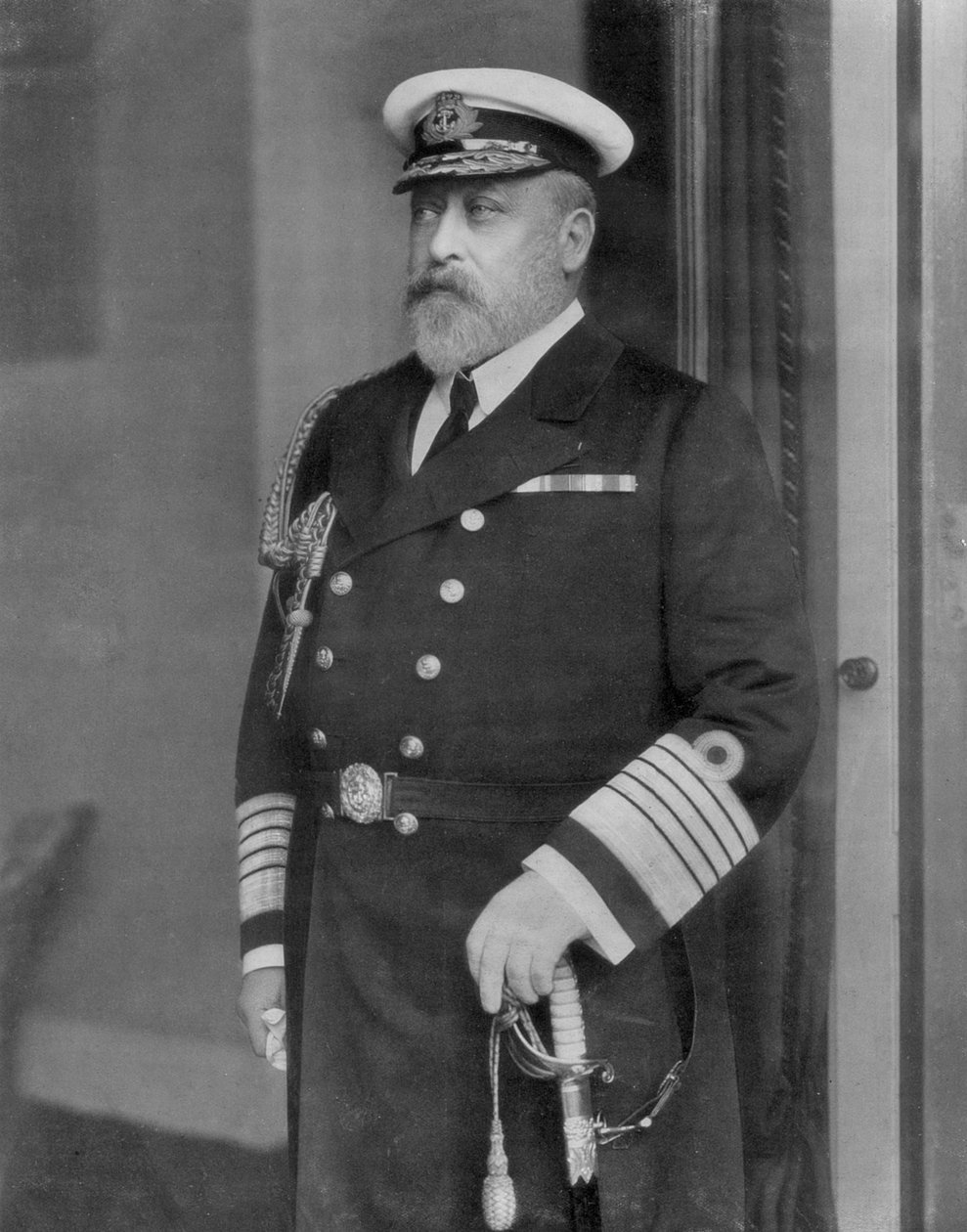 Koning Edward VII als zeiler, 1910 door Unbekannt