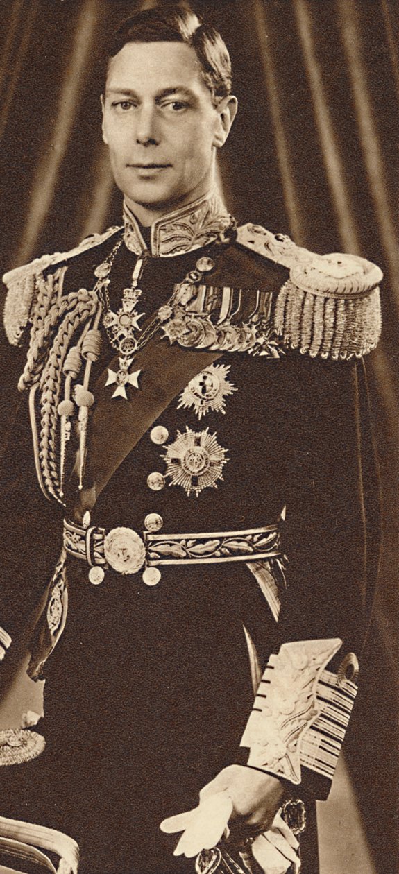 Koning George VI, ca. 1935-1937 door Unbekannt