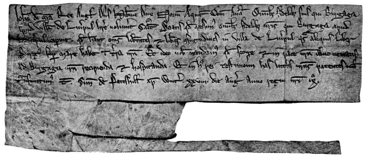 Handvest van koning Jan, 1207 1910 door Unbekannt
