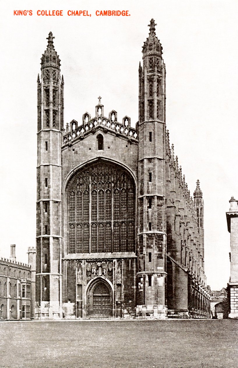 Kings College Chapel, Cambridge, 1908 door Unbekannt