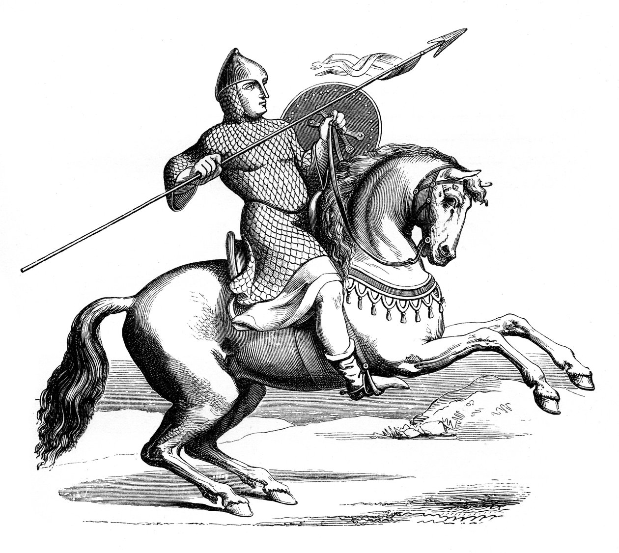 Ridder in zijn maliënkolder, 1870 door Unbekannt
