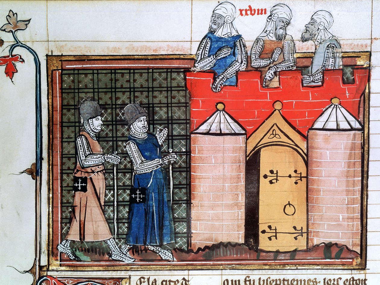 Tempeliers voor Jeruzalem, c1099, 14e eeuw door Unbekannt