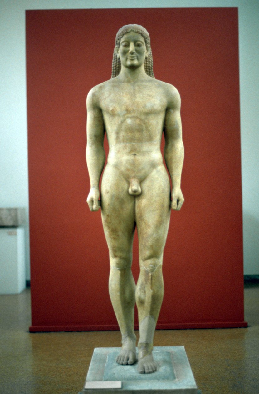 Kouros, ca. 650-500 v.Chr. door Unbekannt