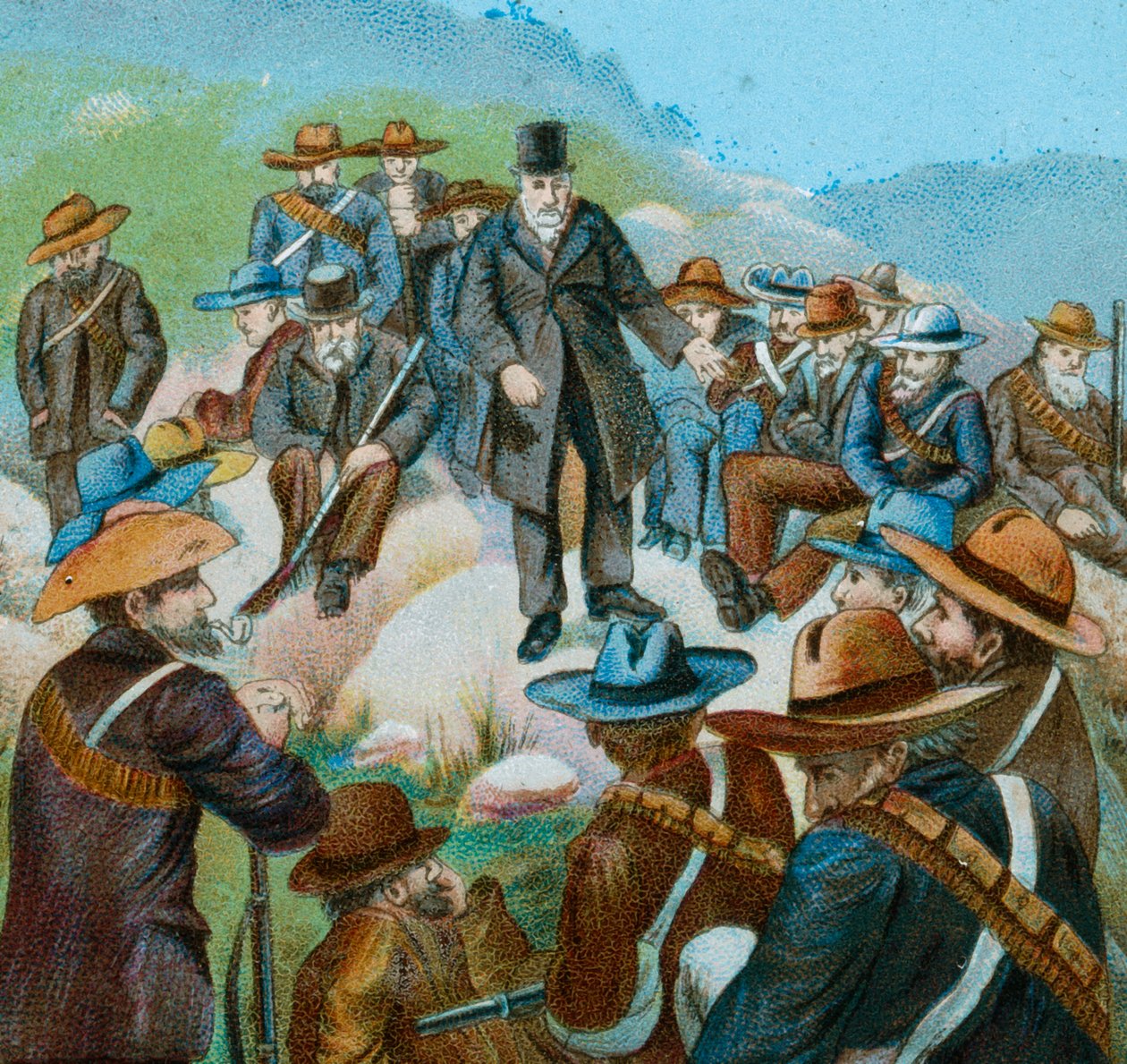 Kruger doet een beroep op de burgers in Bloemfontein, 1900 door Unbekannt