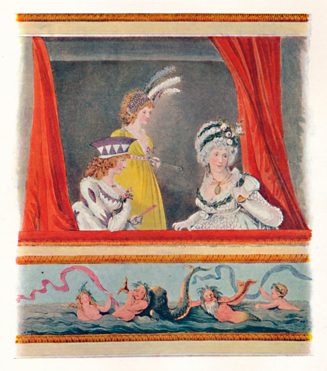 Dames in Avondkleding, 1796, 1904 door Unbekannt