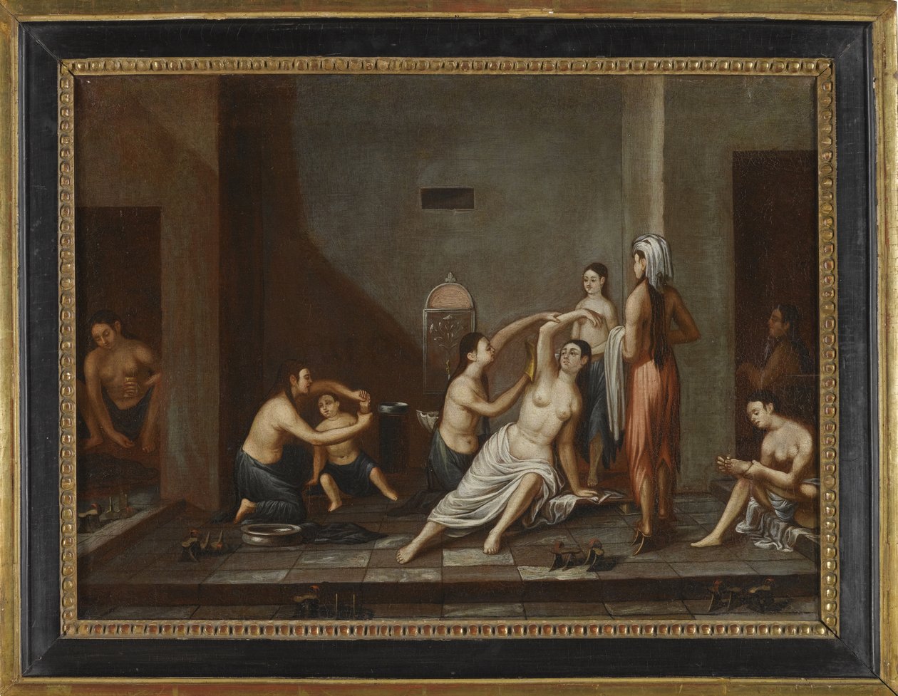 Dames in de Hammam, 1741 door Unbekannt