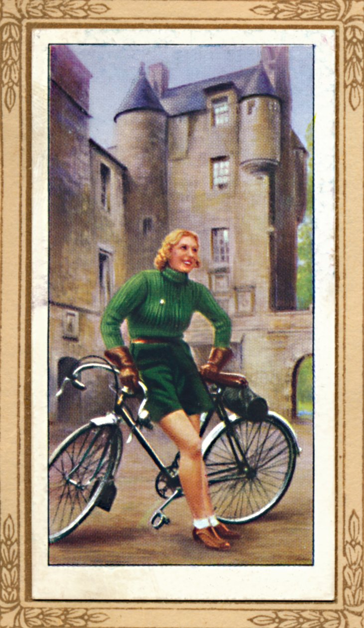 Dame Fietser, 1939 door Unbekannt