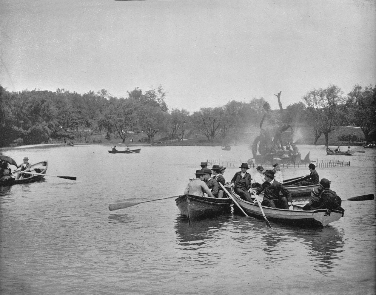 Meer in Wade Park, Cleveland, Ohio, ca. 1897 door Unbekannt