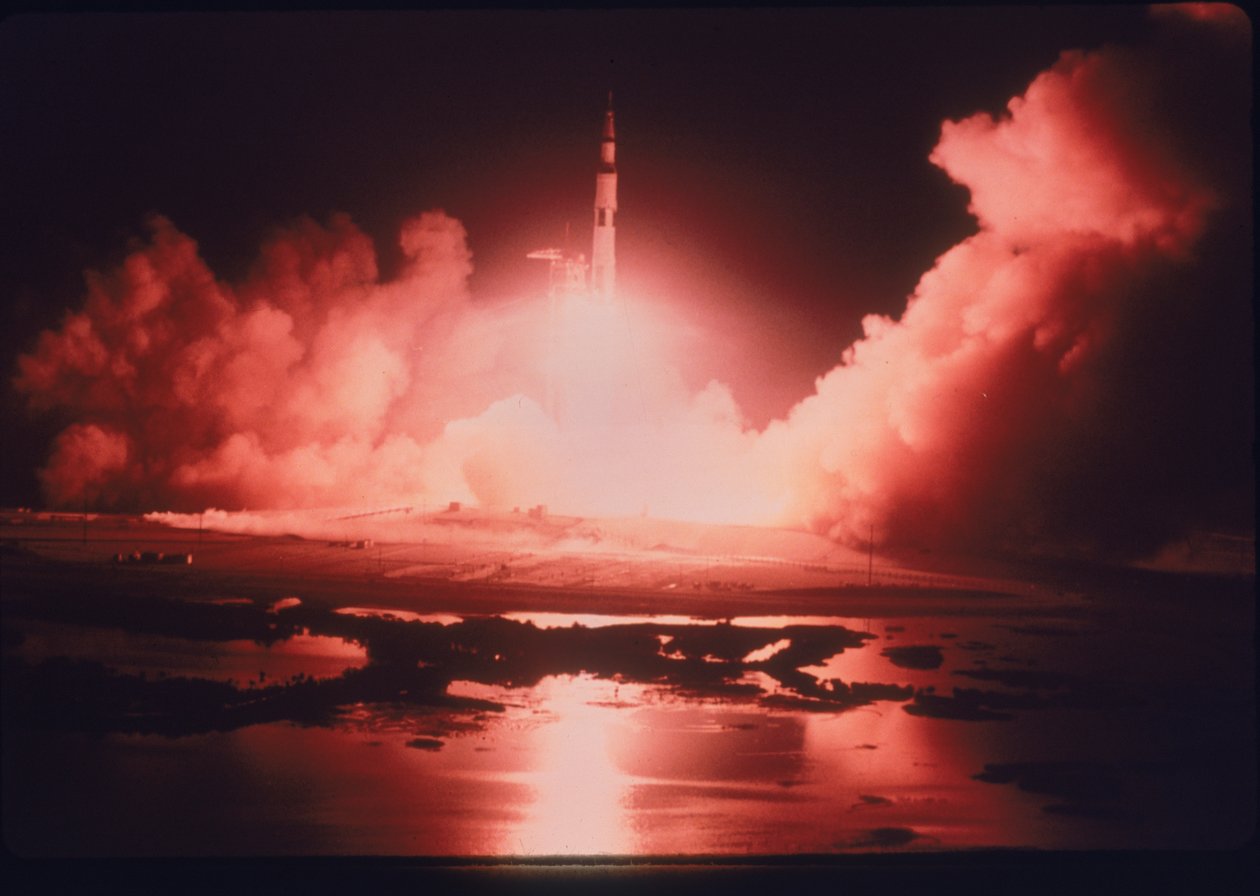 Lancering van de Apollo 17-missie, 1972 door Unbekannt