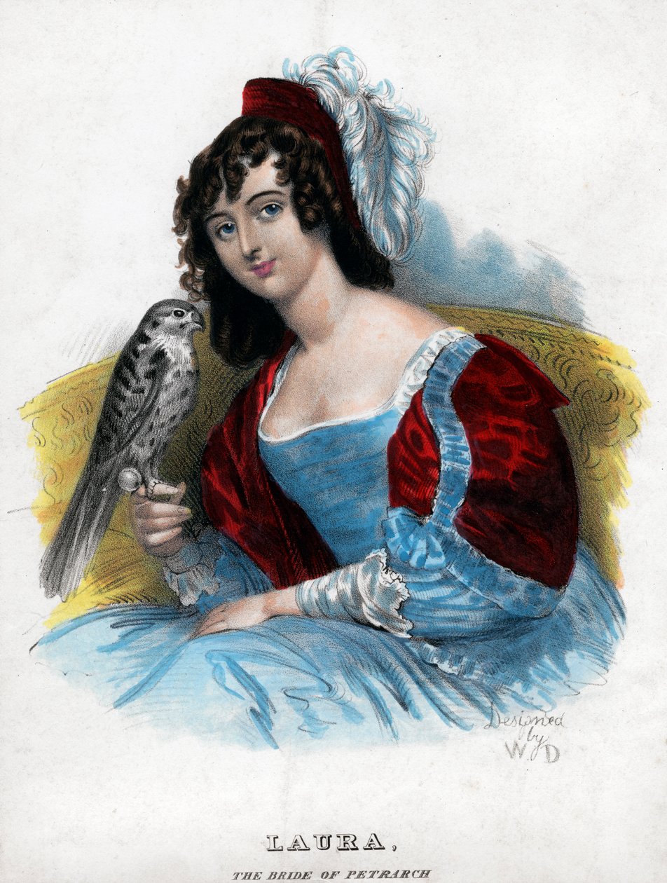 Laura, de bruid van Petrarca, ca. 1770-1840 door Unbekannt