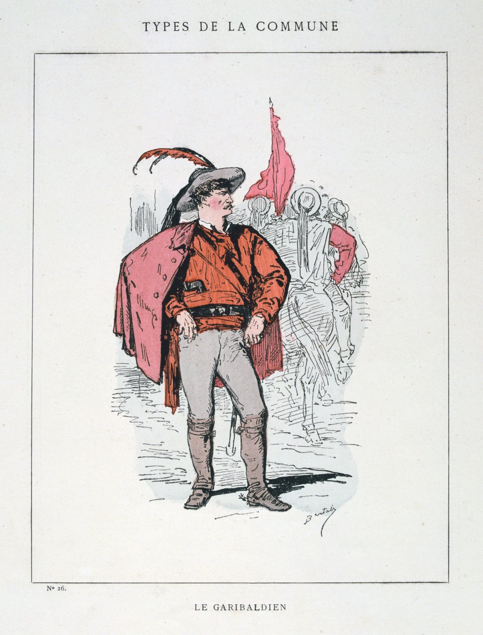 Le Garibaldien, Parijse Commune, 1871 door Unbekannt