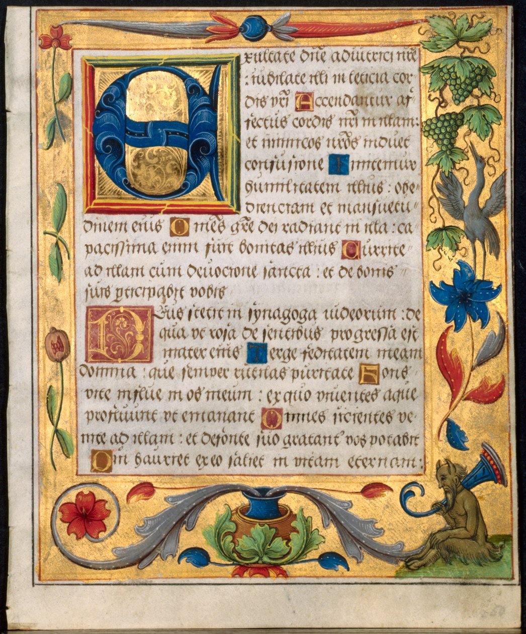Blad uit een Psalter en Gebedenboek door Unbekannt