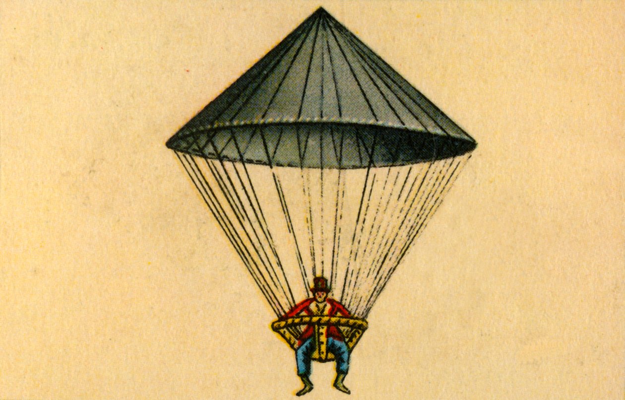 Lenormands parachute, 1783, 1932 door Unbekannt