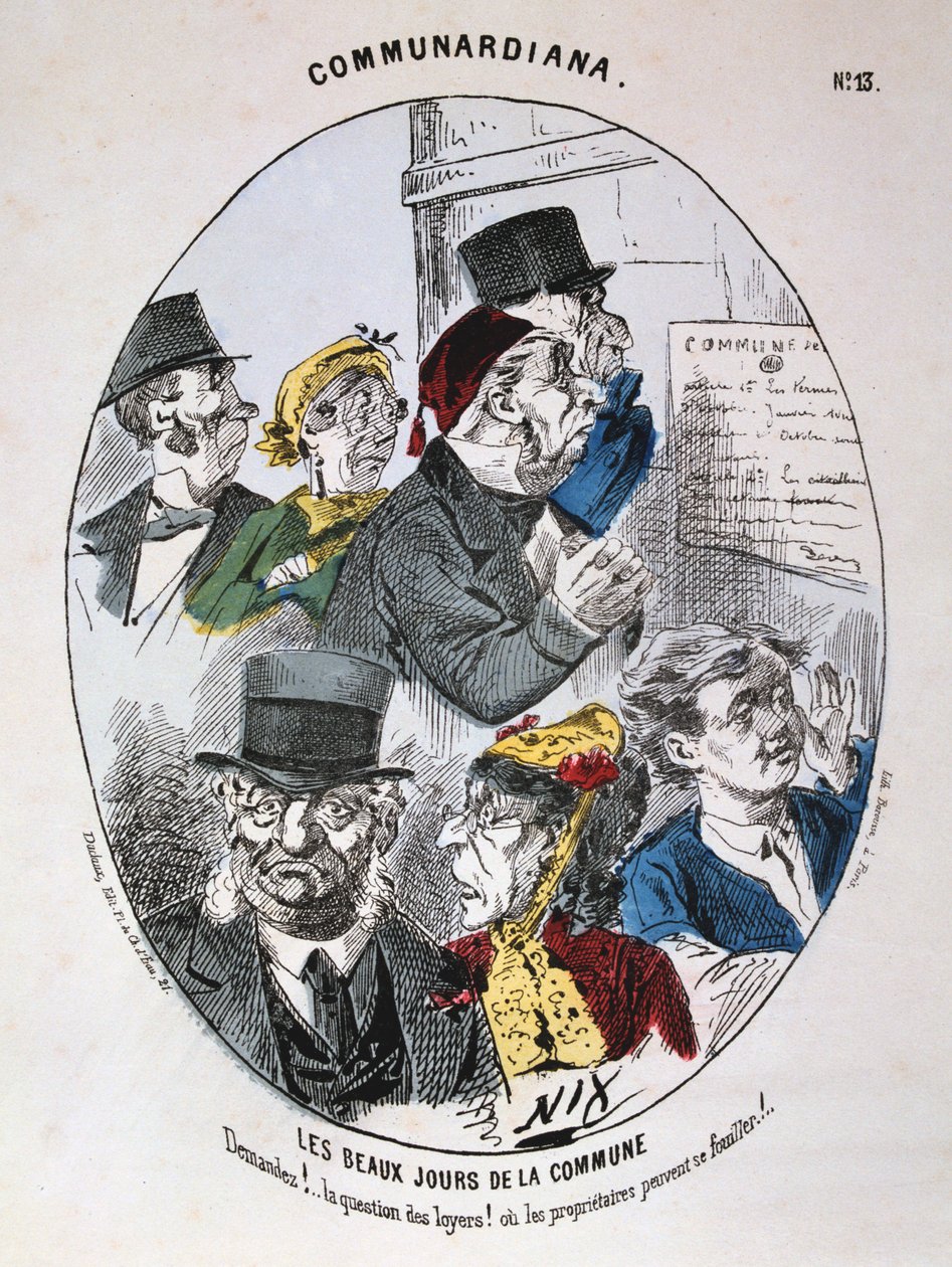 Les Beaux Jours de la Commune, 1871 door Unbekannt